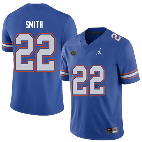 NCAA Florida Gators Emmitt Smith Men's #22 Jordan Brand Royal Stitched Authentic College Football Jersey MNW3464IW